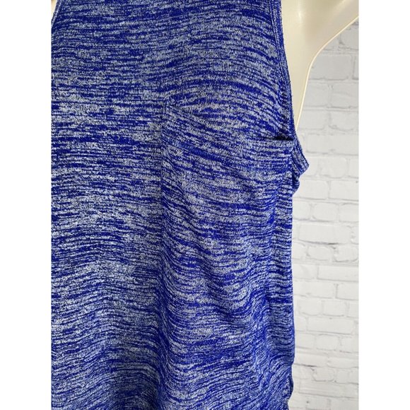 Rag & Bone Blue White Pullover Sleeveless Knit Front Pocket Athletic Tank Top S - Picture 5 of 9